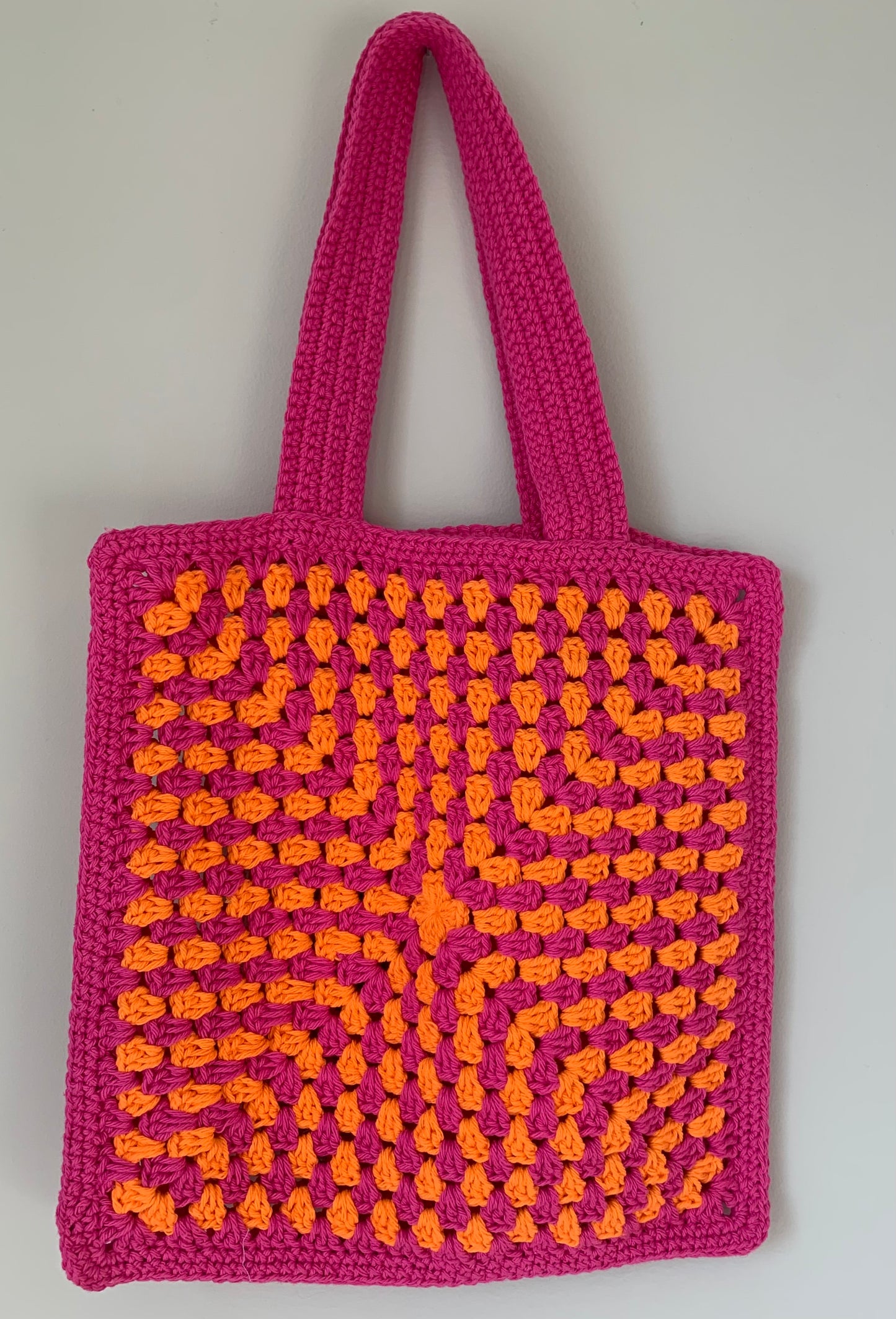 “The Amena” Pink & Orange Tote Bag