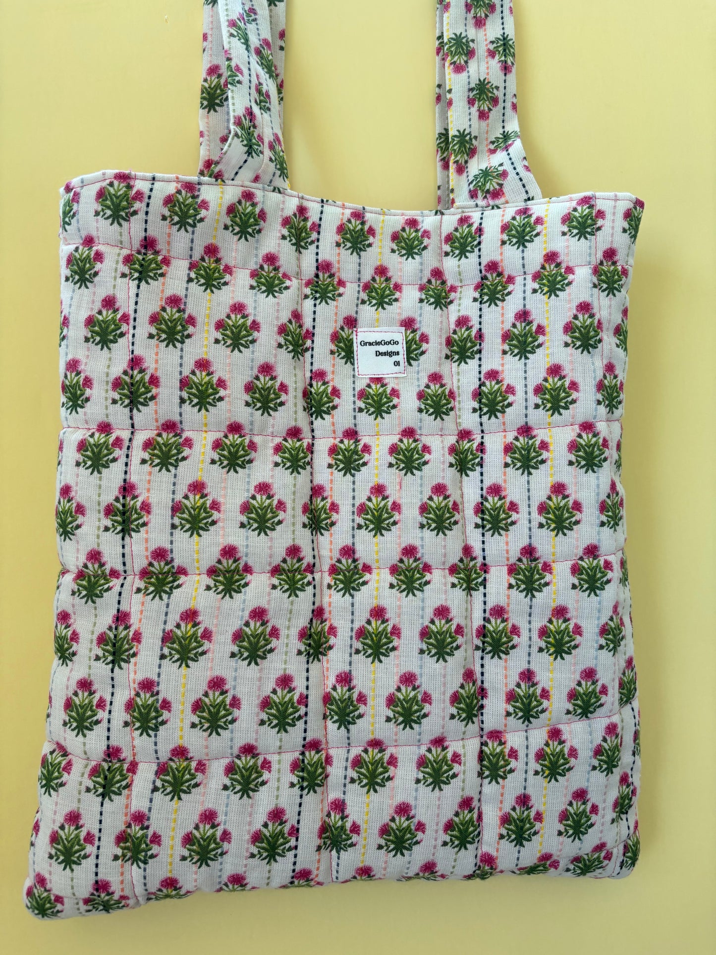 Floral Pink  Tote Bag