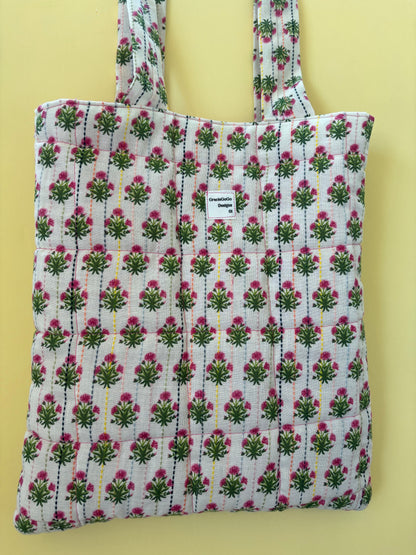 Floral Pink  Tote Bag