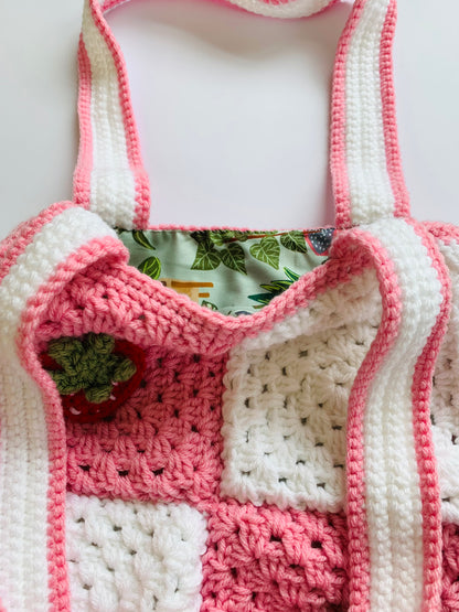 Strawberry tote bag